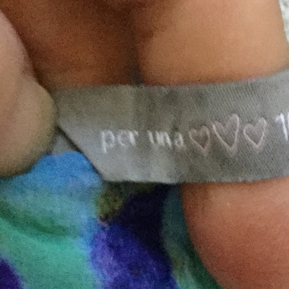 PER UNA Tank Blouse w/buttons “Peacock” Blue - Picture 7 of 7